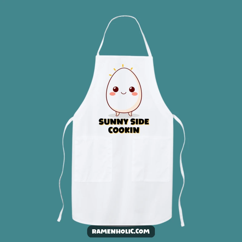 Funny Egg Smile Apron: Kitchen Cheer with Sunny Side Up Breakfast Style Gift!