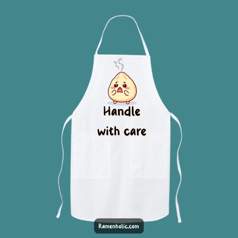 Funny Gyoza Apron: Shocked Steam Cook, Kitchen Humor Gift