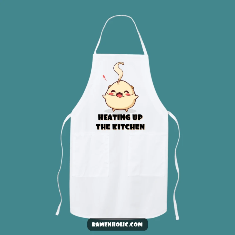Funny Gyoza Steam Apron: Hilarious Kitchenwear for the Surprised Chef