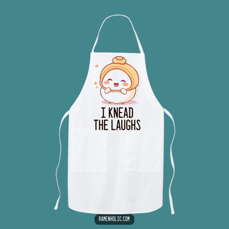 Funny Steamed Bun Blushing Apron: Sweet Chef's Hilarious Kitchen Wear