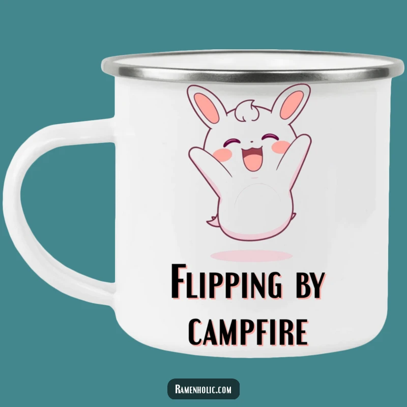 Funny Nori Camping Mug: Somersaulting Adventure, Outdoor Gift