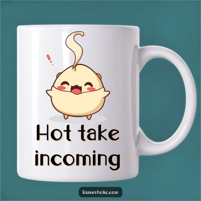 Funny Surprised Gyoza Mug: A Steamy and Humorous Gift for Foodie Friends