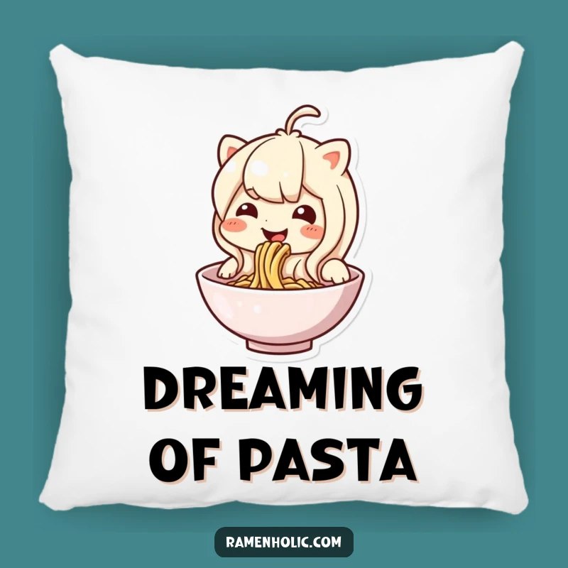 Cozy Funny Noodle Pillow: Adorable Slurping Character Cushion, Soft & Hilarious Home Decor
