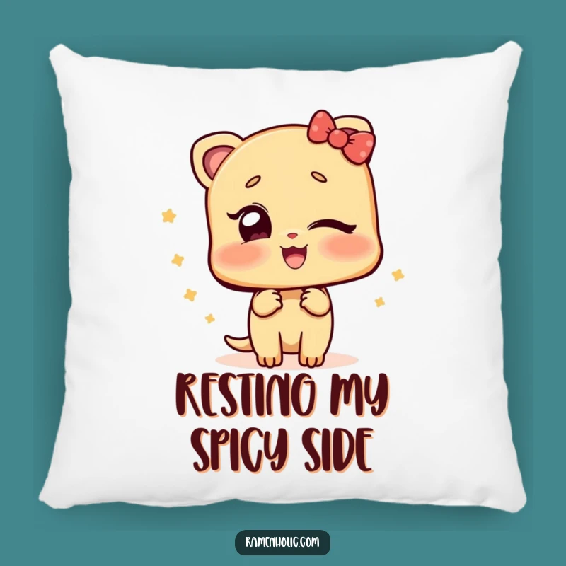 Funny Winking Ginger Pillow: Cozy Up with Zesty Humor and Comfort