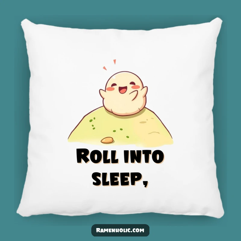 Funny Happy Dumpling Hill Roll Pillow - Soft & Comical Comfort