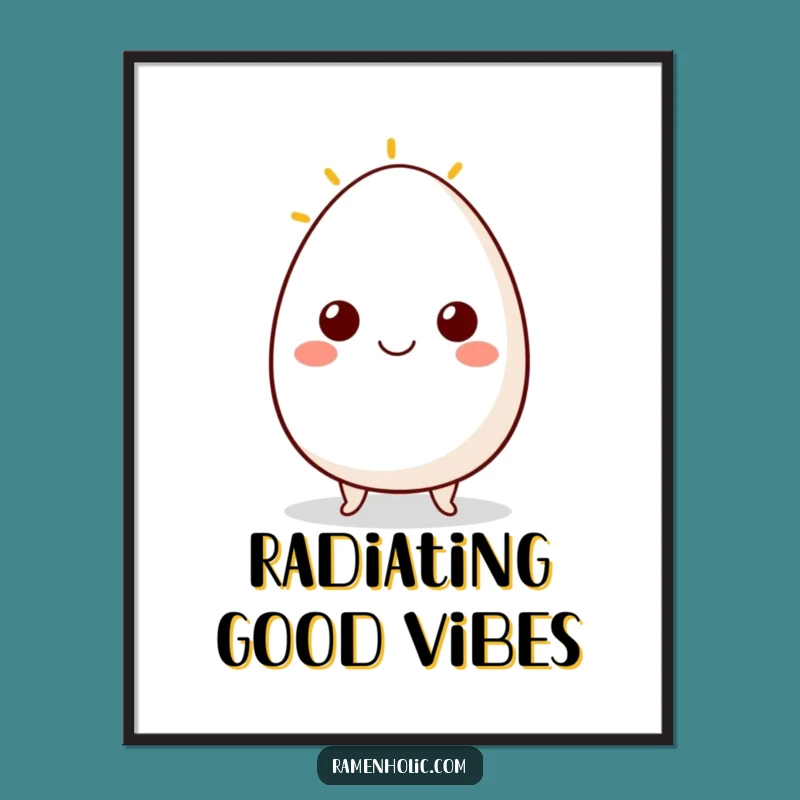 Funny Egg Smile Digital Art: Instant Cheer Download with Sunny Side Up Gift!