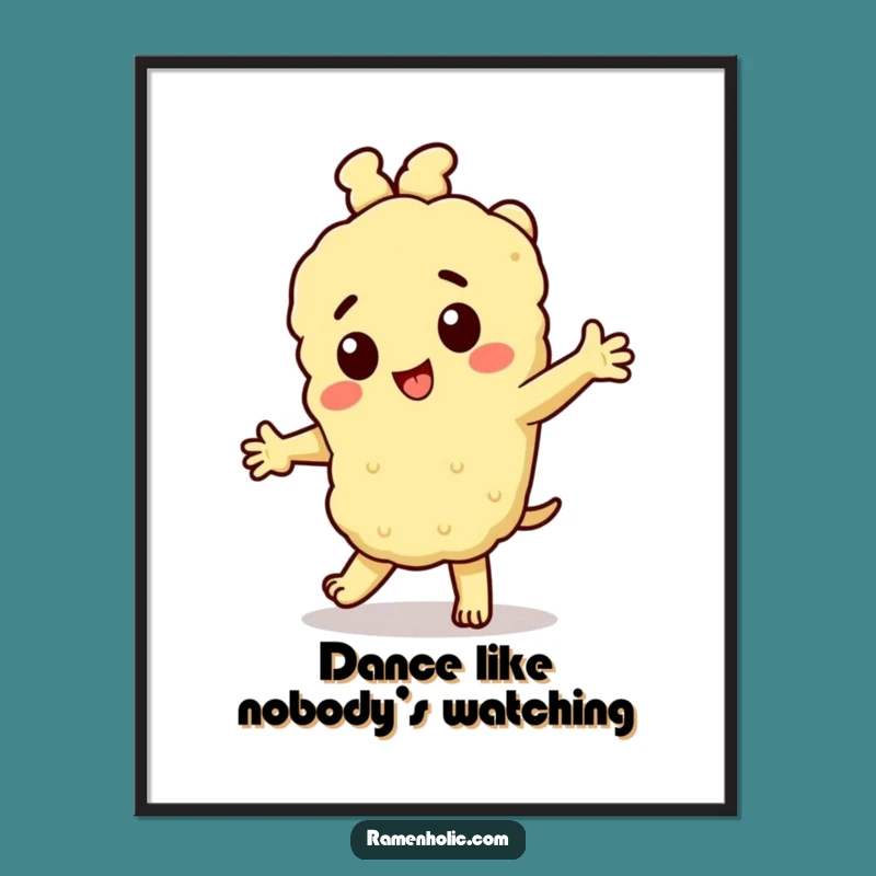 Free Printable Wall Art: Tempura Dance Party Fun, Funny Downloadable Decor
