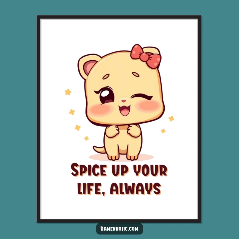 Free Printable Wall Art: Winking Ginger, Playful Downloadable Decor