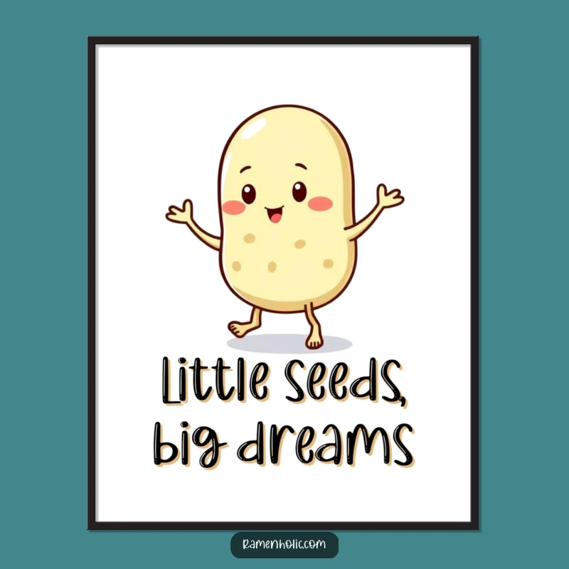 Free Printable Wall Art: Jigging Sesame Seed, Tiny Dance Downloadable Decor