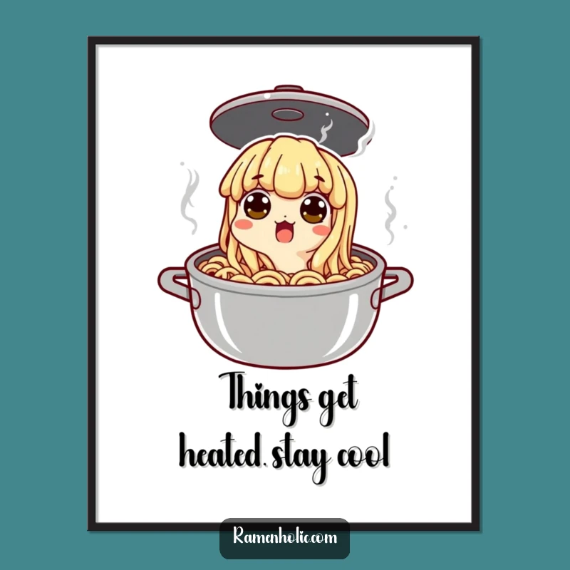 Free Printable Noodle Pot Surprise Art - Funny Downloadable Decor