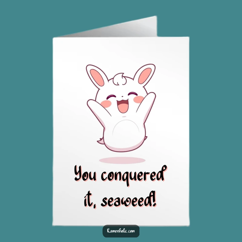 Free Printable Nori Congrats Card: Somersault Cheer, Funny Downloadable Celebration!