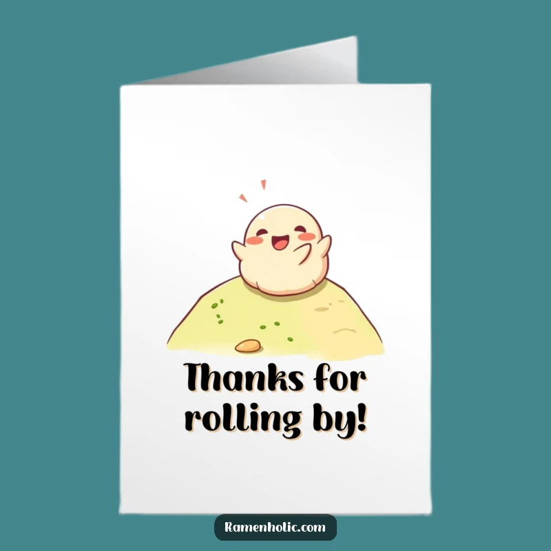 Free Printable Dumpling Thank You Card - Funny Downloadable Gratitude