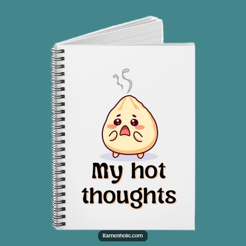 Funny Gyoza Notebook: Shocked Steam Pages, Perfect Surprise Journal