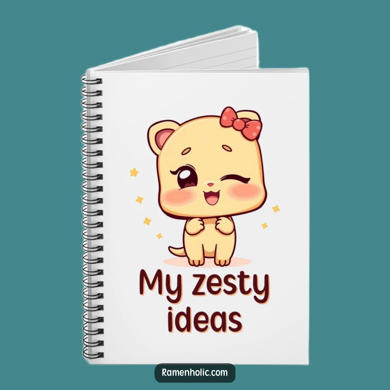 Funny Winking Ginger Notebook: Jot Down Ideas with Zesty Playfulness