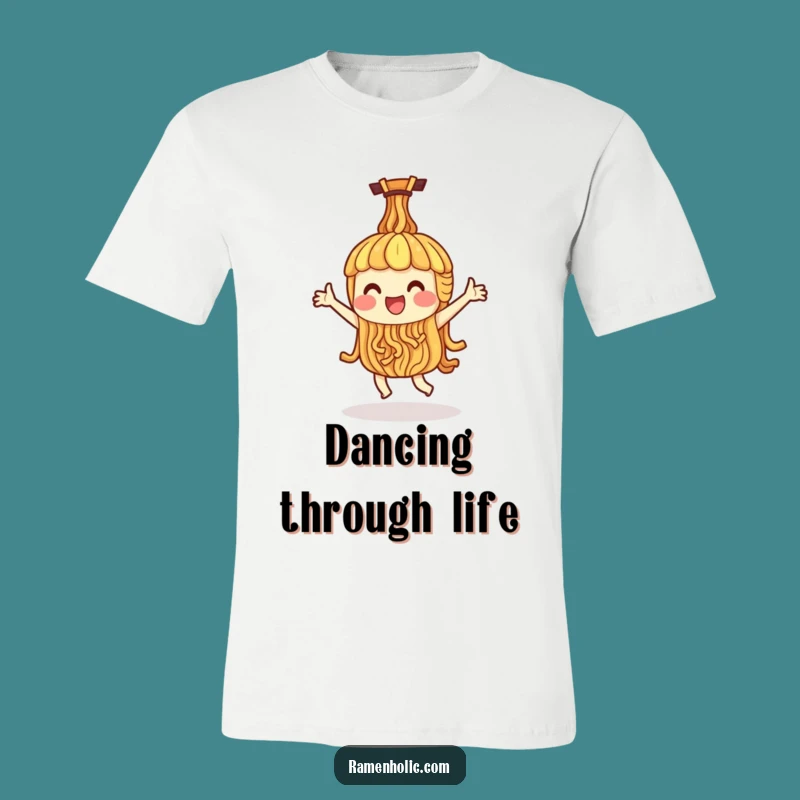 Funny Ramen Noodle Dance T-Shirt - Whimsical Graphic Tee Gift