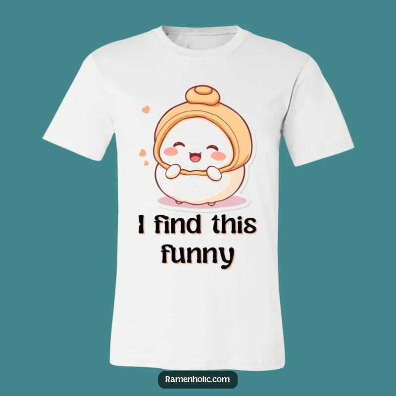 Funny Steamed Bun Blushing Tee: Sweet Giggles Shirt Gift