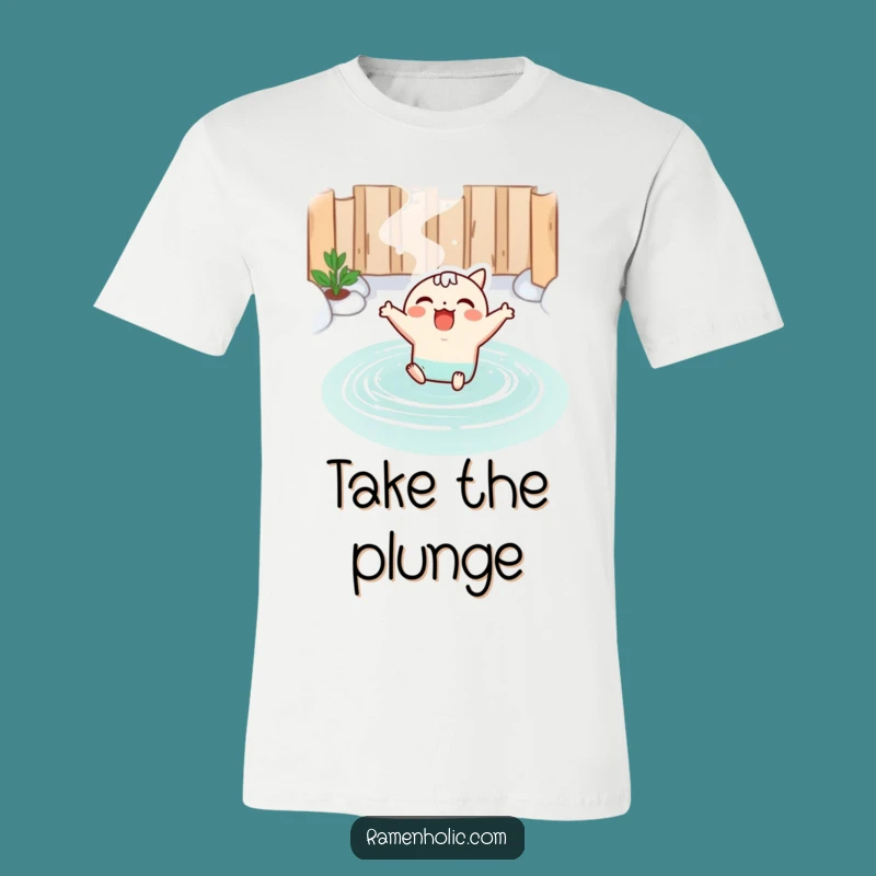 Funny Kawaii Miso Soup Hot Spring T-Shirt: Cheerful Soup Art, Ideal Relaxing Funny Gift