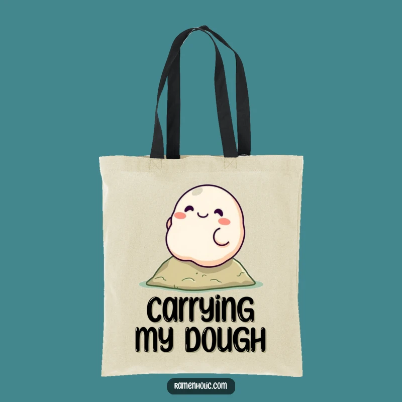 Funny Dumpling Tote Bag: Rolling Character Art, Practical & Humorous Carry-All, Unique Gift