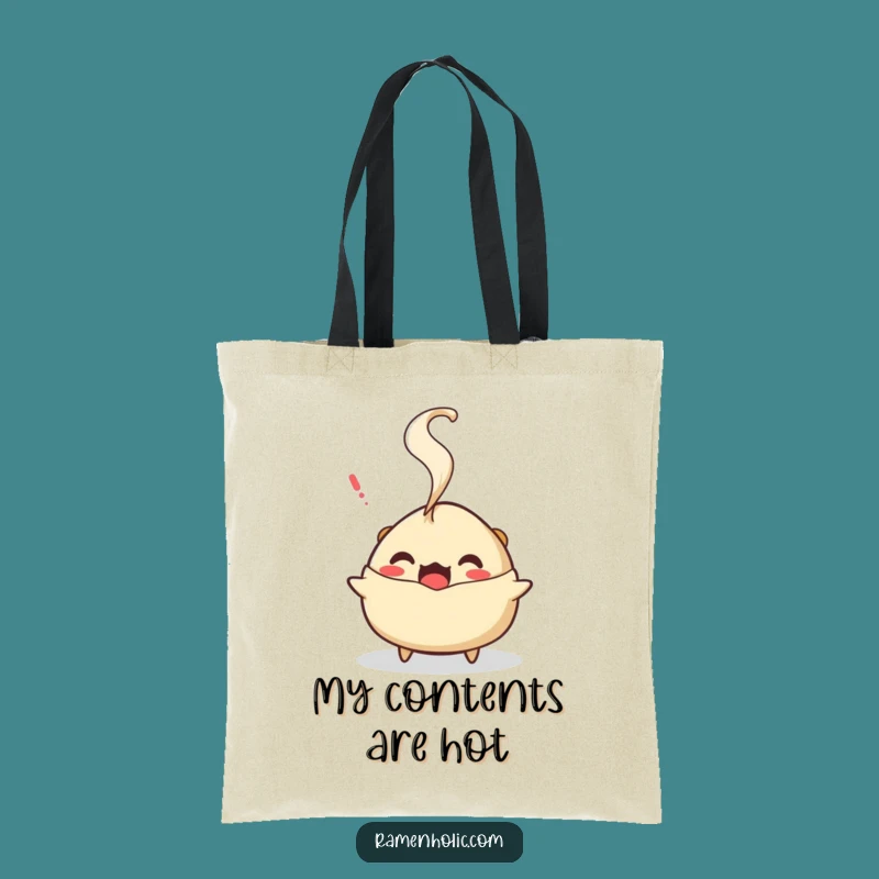 Funny Surprised Gyoza Tote Bag: Carry Your Humor and Essentials with Flair