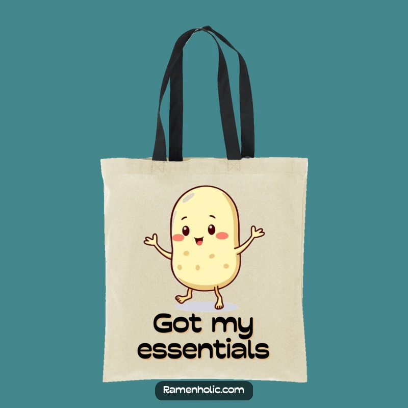 Funny Jigging Sesame Seed Tote Bag: Carry Your Grooves with this Tiny Friend