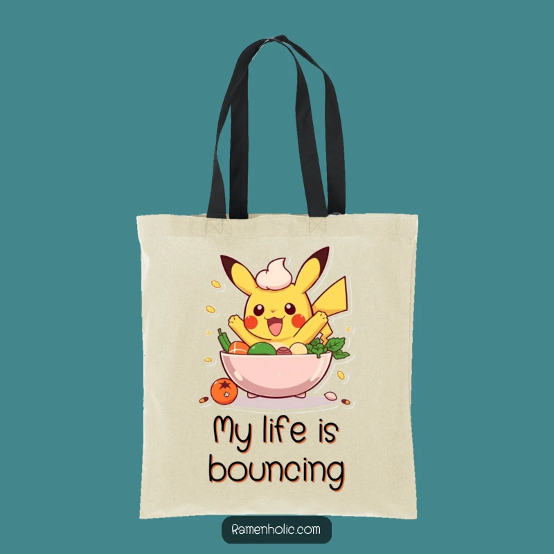 Funny Poke Bowl Tote Bag: Carry Your Culinary Adventures